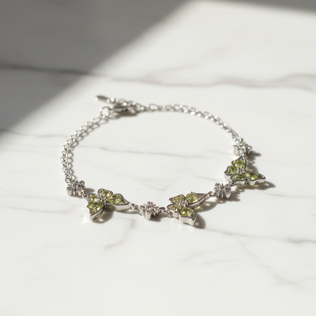 Pulseira Asas de Olivino