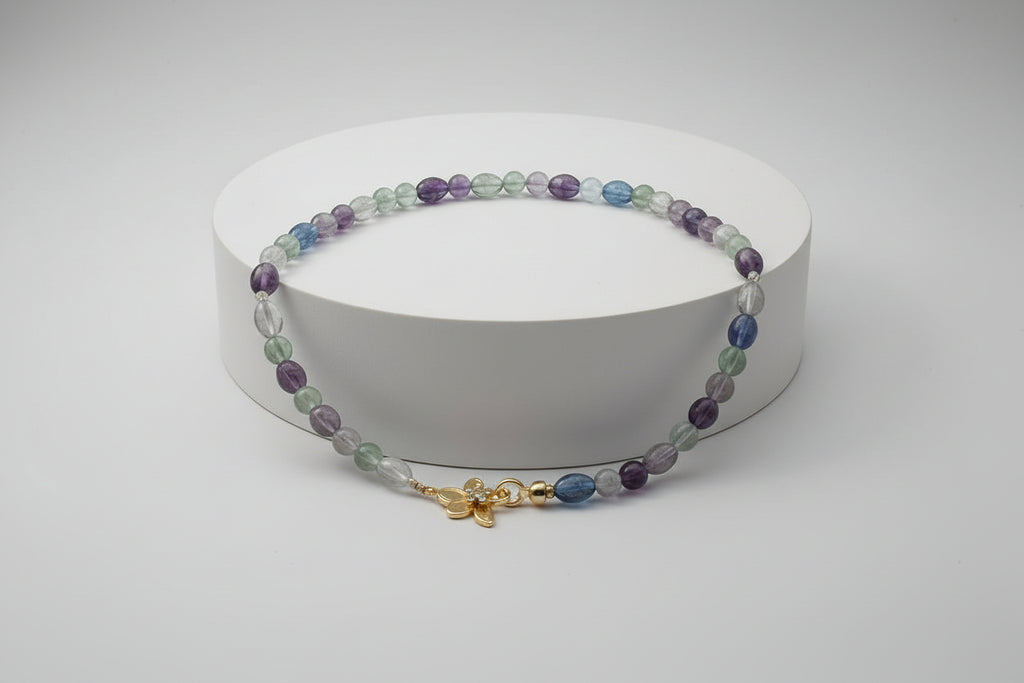 Collier en fluorite