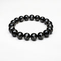 Bracelet Obsidienne Argenté