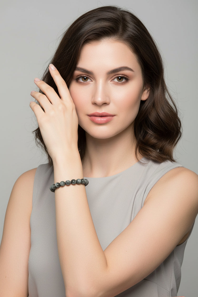 Bracelet Œil de Chat Gris