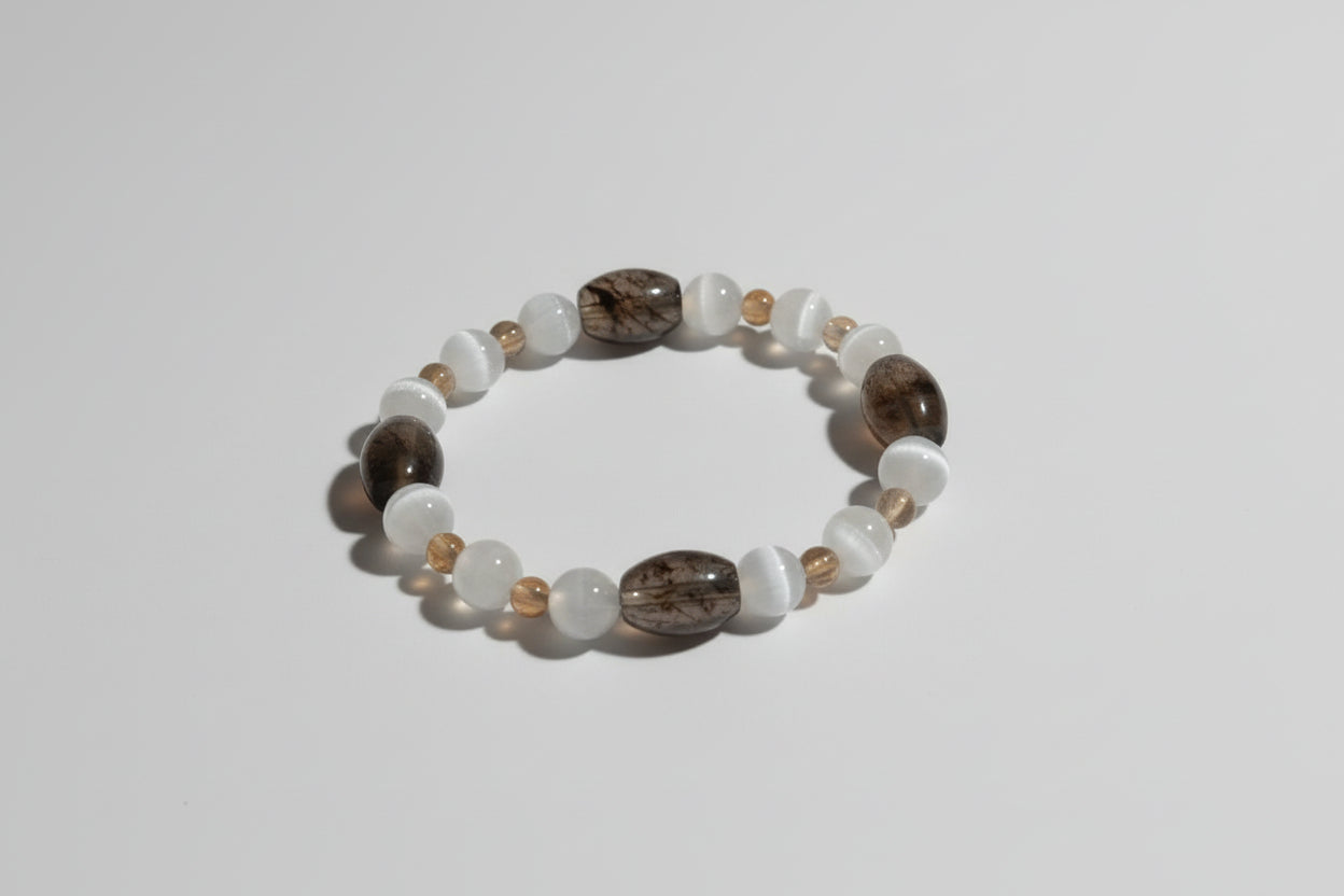 Agate Moon Bracelet