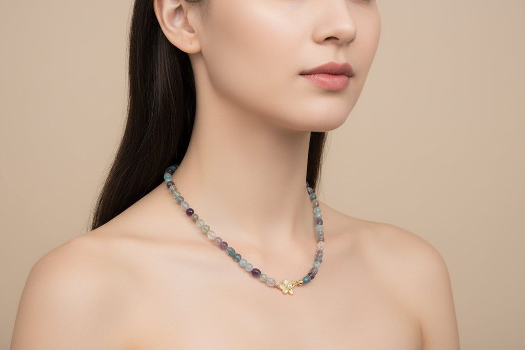 Collier en fluorite