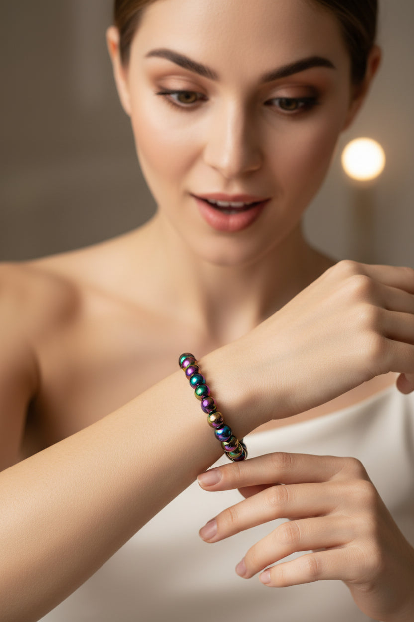 Pulseira Hematite Aura