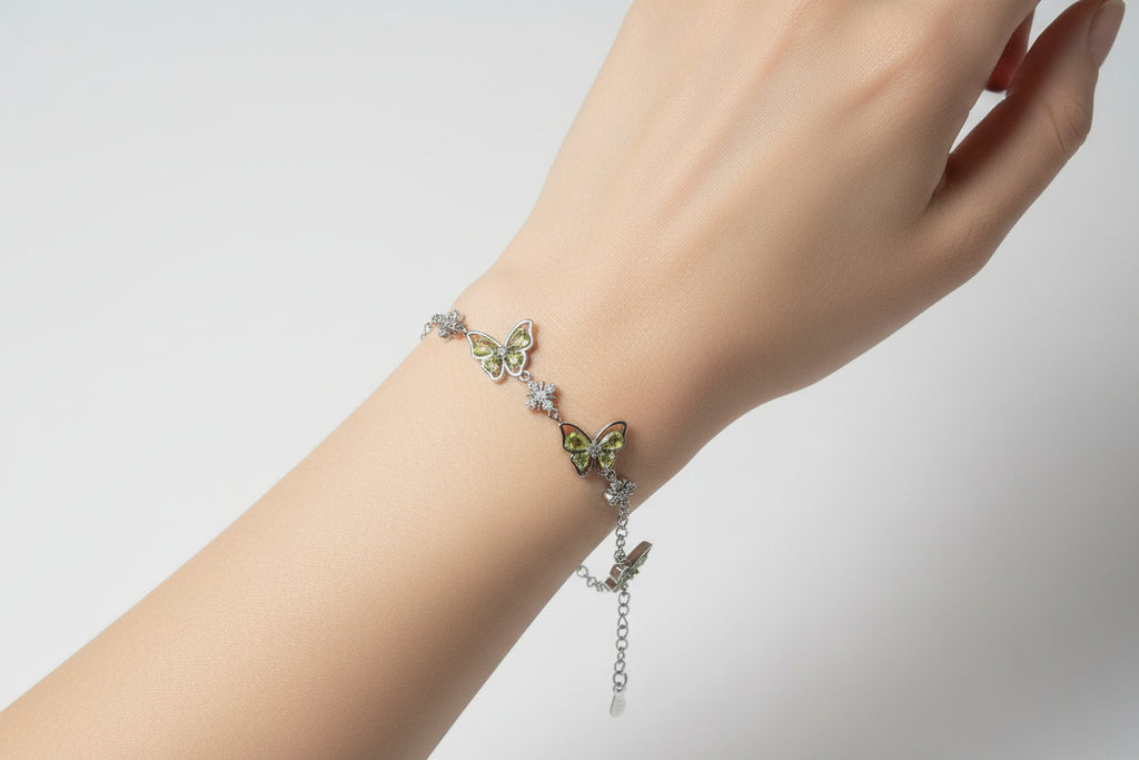 Pulseira Asas de Olivino