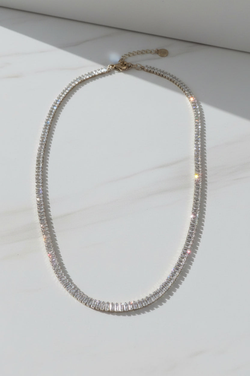 Collier ras de cou Zirconia