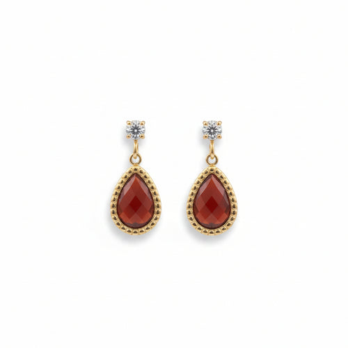Oval Agate Earring