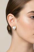Boucles d'oreilles Cœur Nacre