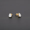 Boucles d'oreilles zircon goutte