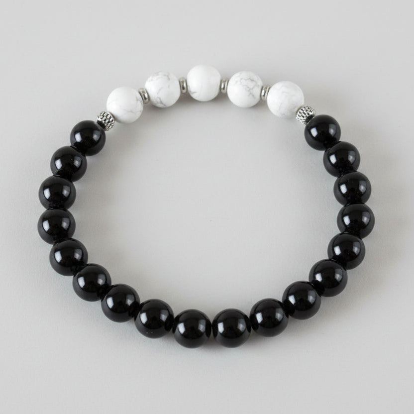 Pulseira Howlita e Onix